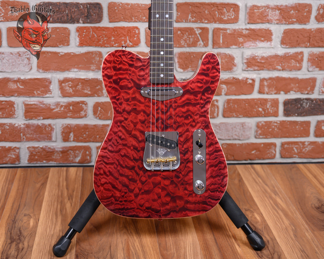 Fender Custom Shop QMT Telecaster NOS Master Built by David Brown Ruby ...