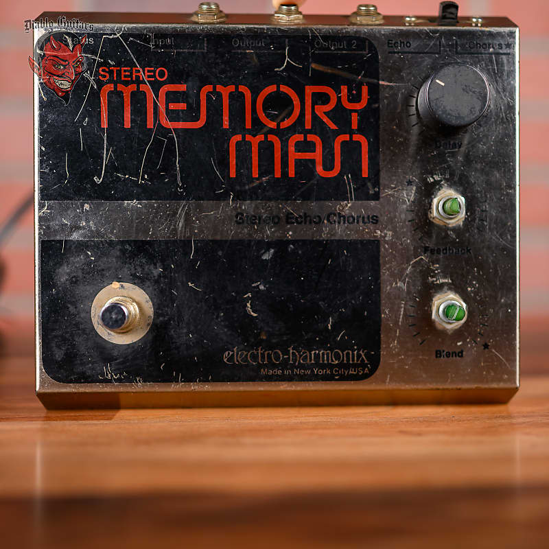 Electro-Harmonix Stereo Memory Man 1970s Silver