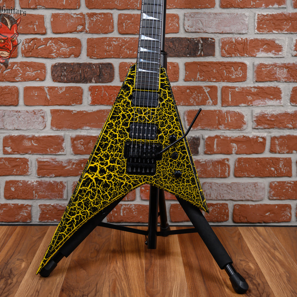 Jackson USA Custom Shop RR24 2H Rhoads Black and Yellow Crackle 2024 w/OHSC