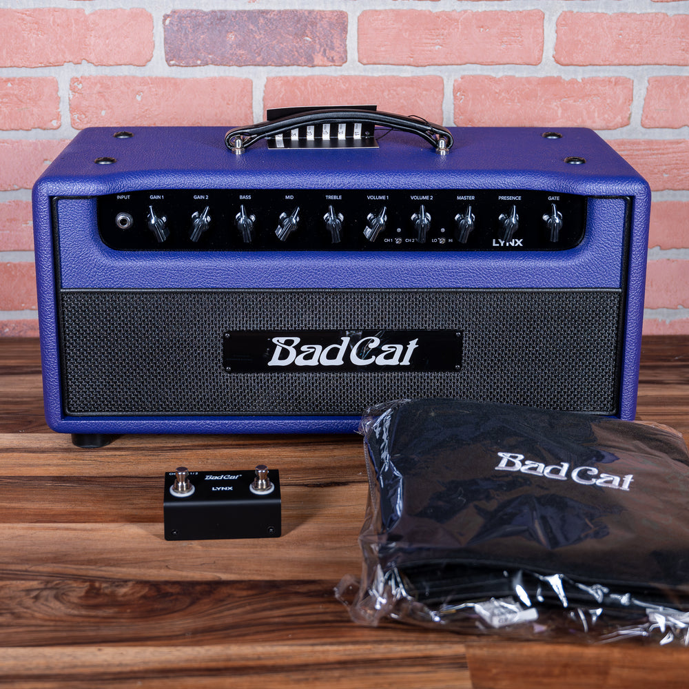 
                      
                        Bad Cat Custom Lynx Handwired Series 2-Channel 50-Watt Amp Head 2024 - Purple Bronco
                      
                    