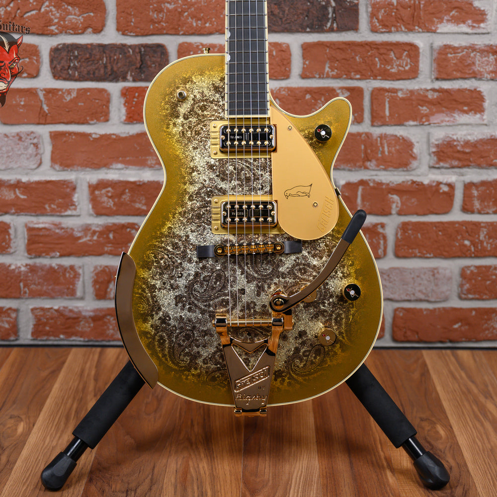 Gretsch G6134TG Limited Edition Paisley Penguin Gold Paisley & Sparkle Top 2025 w/OHSC