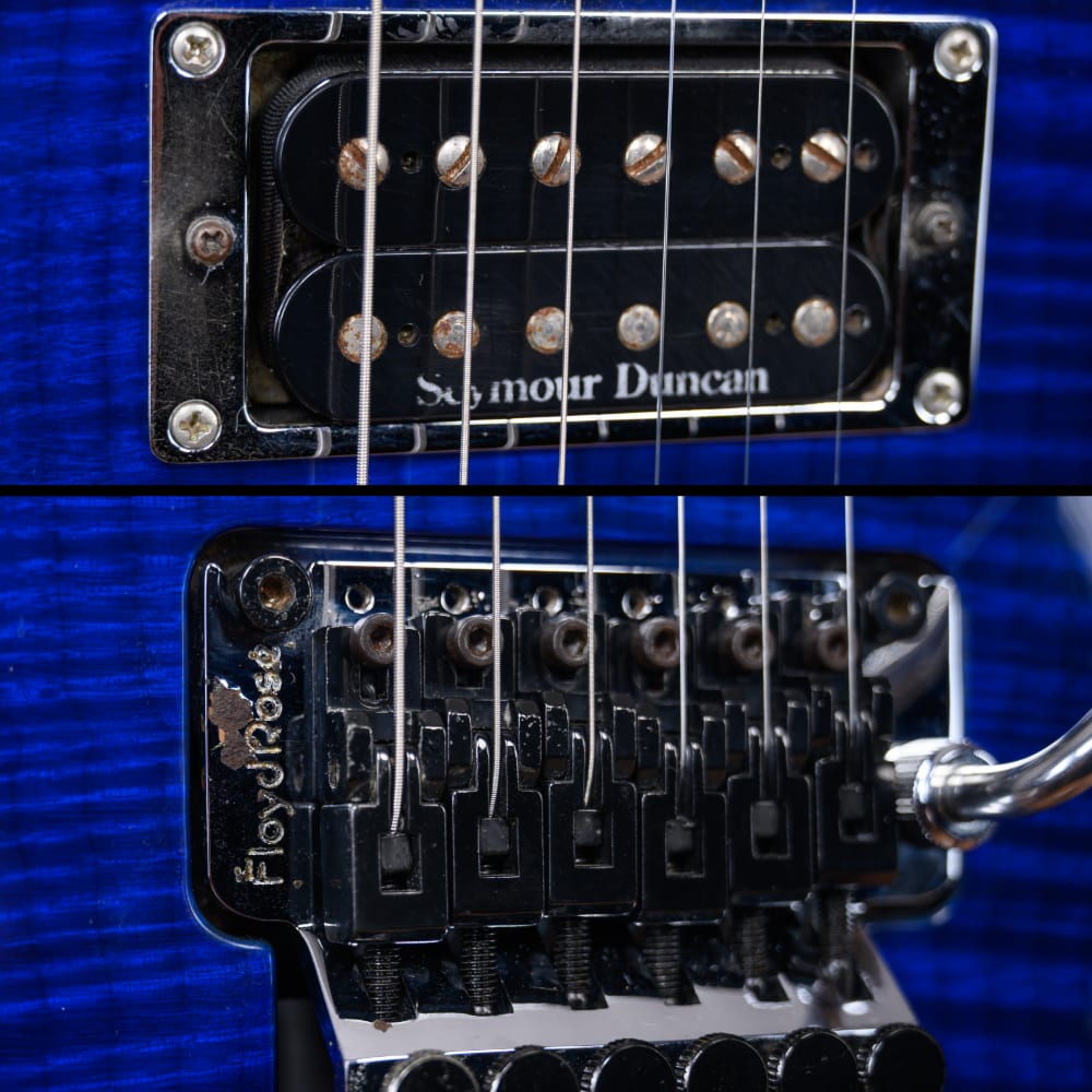 
                      
                        Jackson USA Select Series SL2H Soloist Flamed Maple Top Transparent Blue 2008 w/Hard Shell Case
                      
                    