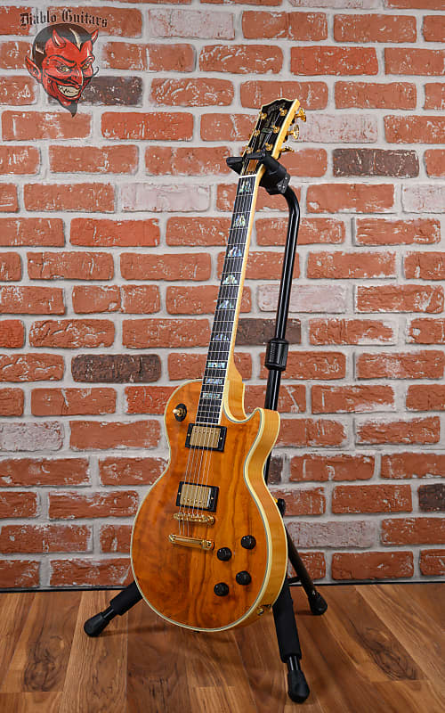 
                      
                        Gibson Custom Shop 50th Anniversary Les Paul Custom Curly Koa Top Antique Natural #6 of 50 2002 w/OHSC
                      
                    