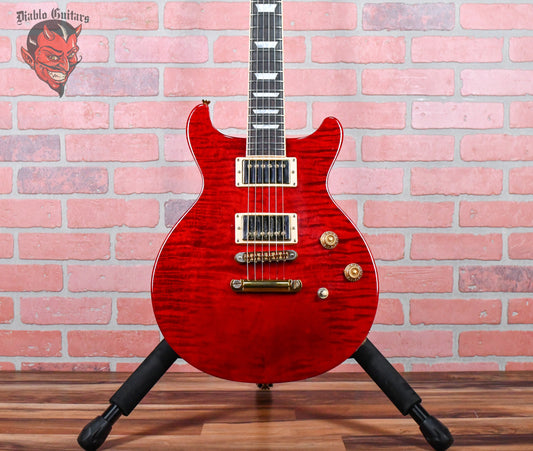 Gibson Les Paul DC Standard Flame Maple Top Transparent Cherry 2005 w/OHSC (SWD MJ Pickups)