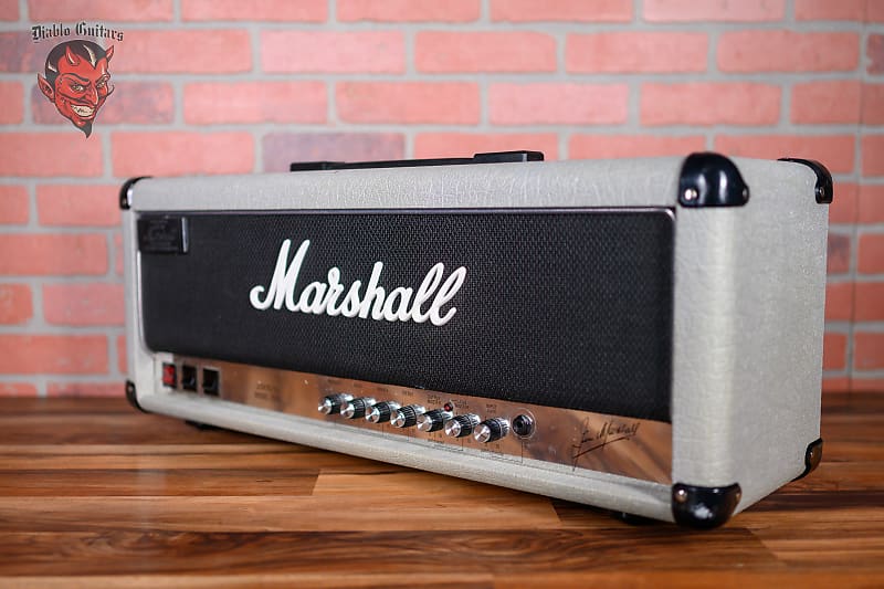 
                      
                        Marshall JCM25/50 Silver Jubilee Model 2555 2-Channel 100-Watt Guitar Amp Head 1987
                      
                    