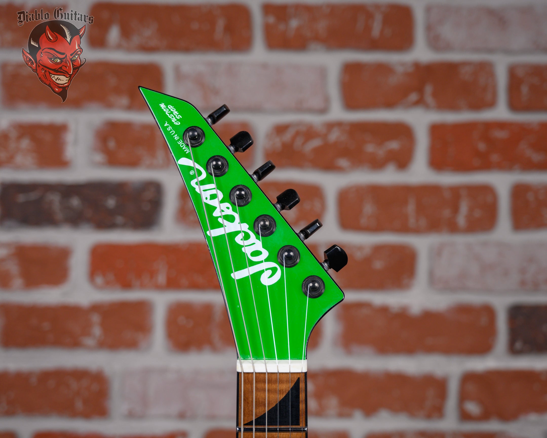 Jackson USA Custom Shop One Off King V Slab Top Kawasabi
