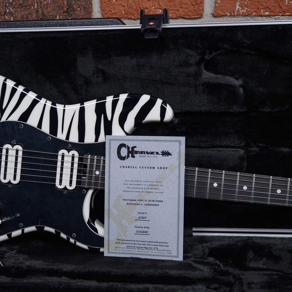 
                      
                        Charvel USA Custom Shop Special Edition SO Cal Hand Painted Zebra Graphic By Dan Lawrence 2025 w/OHSC
                      
                    