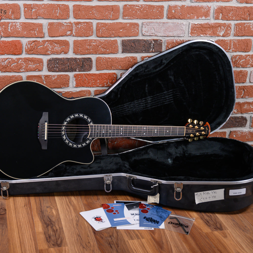 
                      
                        Ovation 1777 Lx Legend LX Black 2004 w/OHSC (Owned By Dave Mustaine)
                      
                    