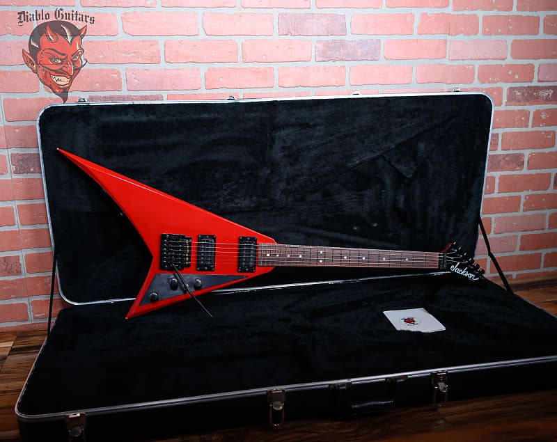 Jackson USA RR1 Rhoads San Dimas Student Model Ferrari Red 1985 w/Hardshell Case