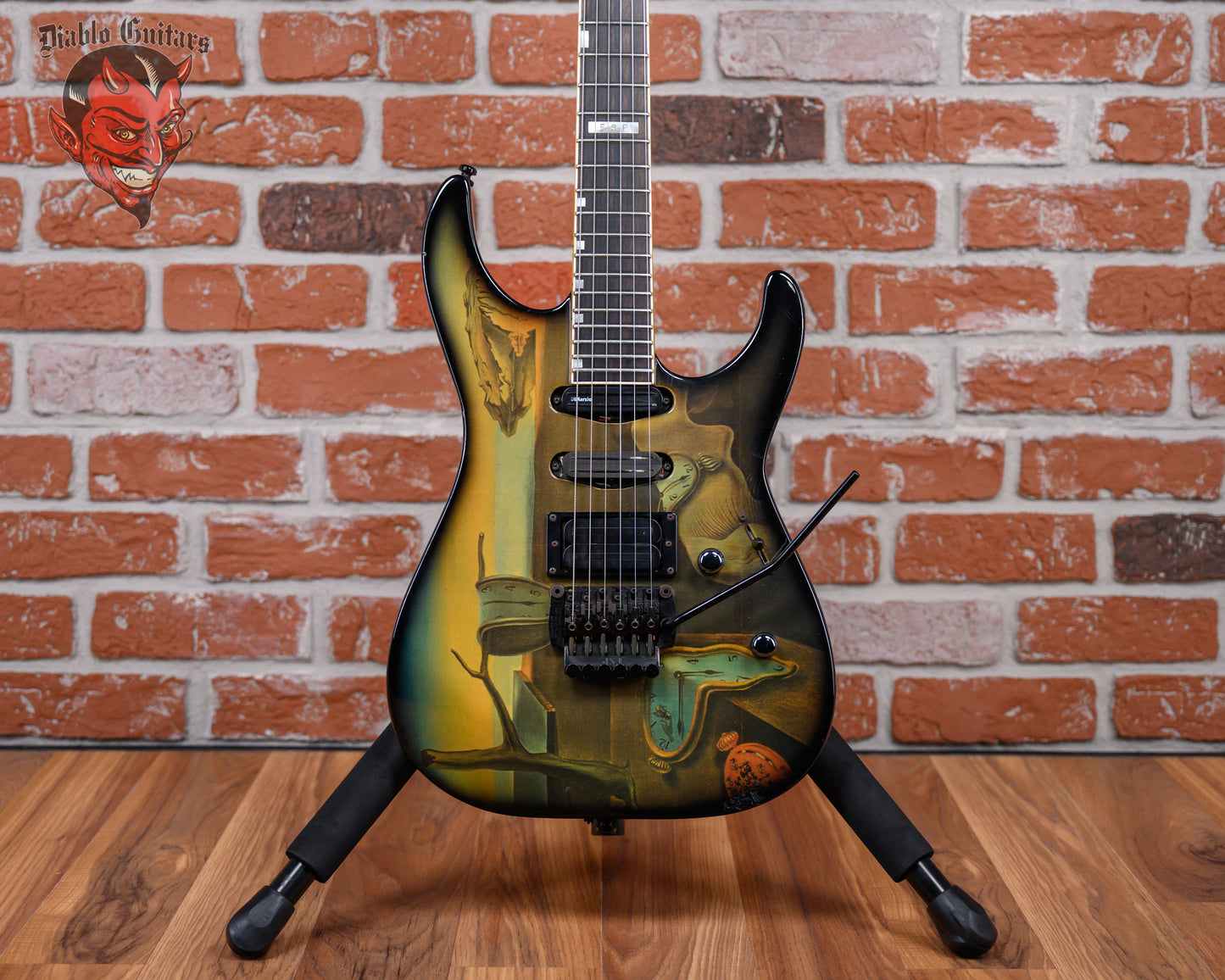 ESP The Mirage Custom Salvador Dali Graphic 1988 w/Hardshell Case