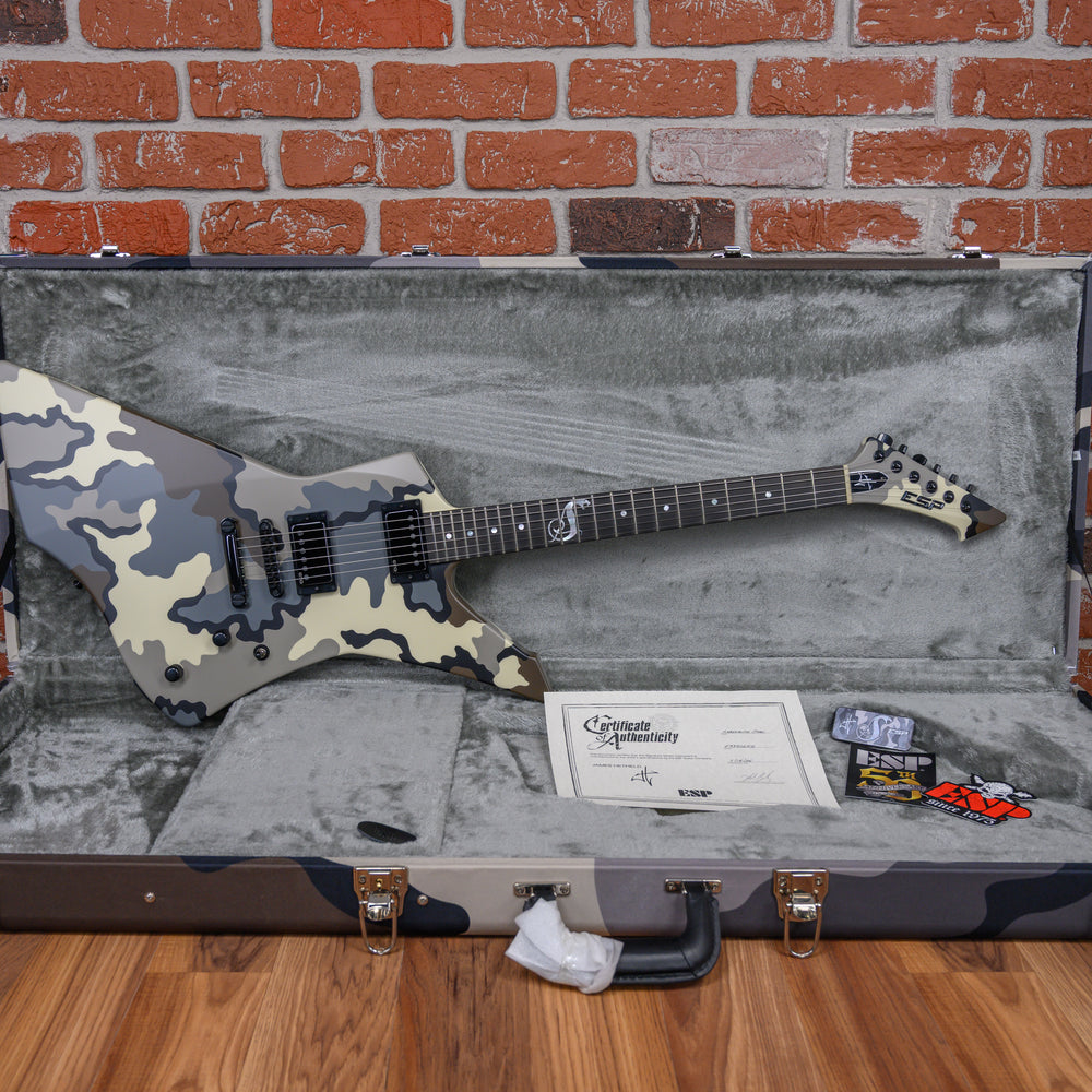 ESP Signature Series Custom Shop James Hetfield Signature Snakebyte Kuiu Camo Satin 2025 w/OHSC
