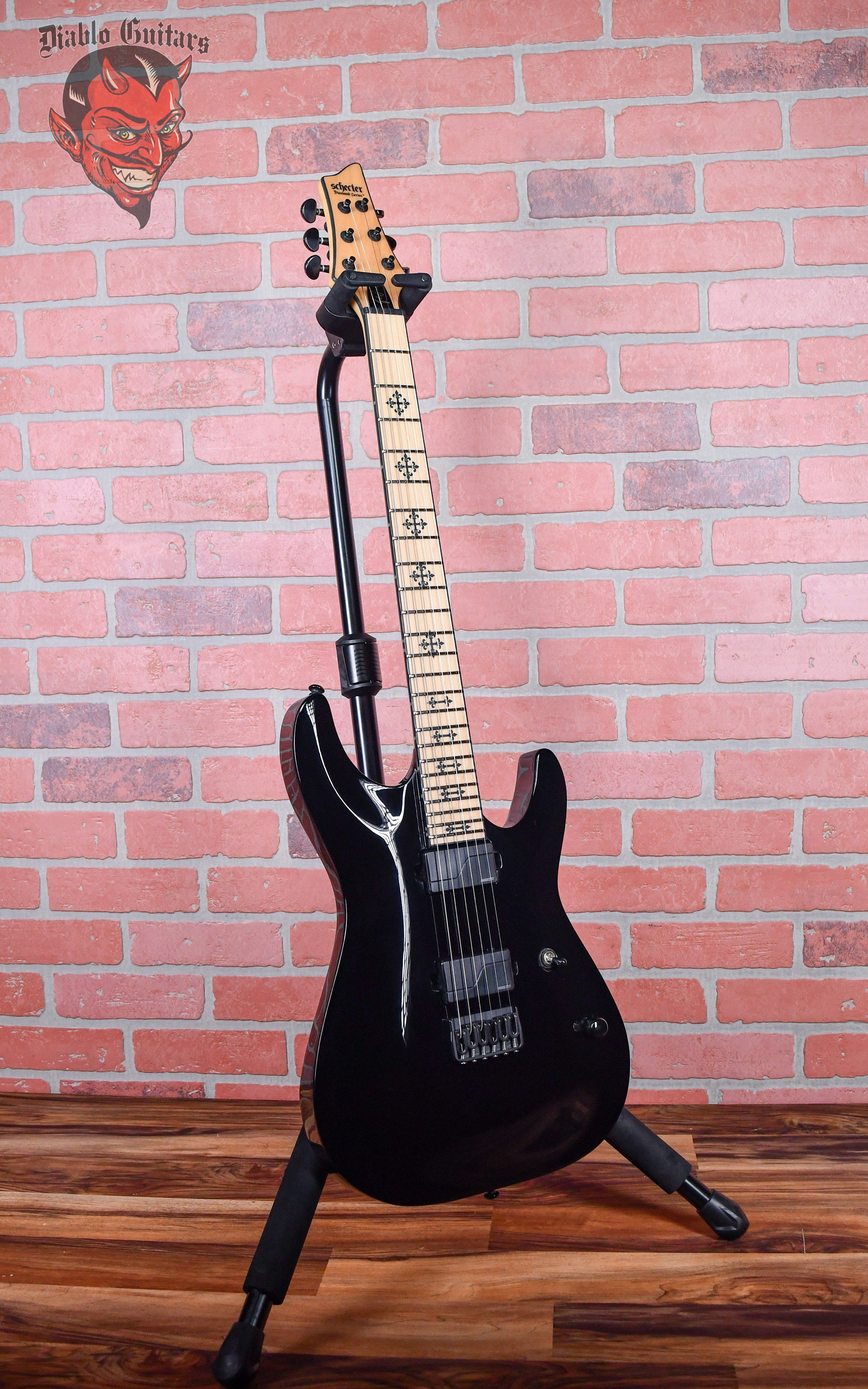 Schecter Jeff Loomis Signature JL-6 Hard Tail Black 2014 w/OHSC (Built For Jeff Loomis)