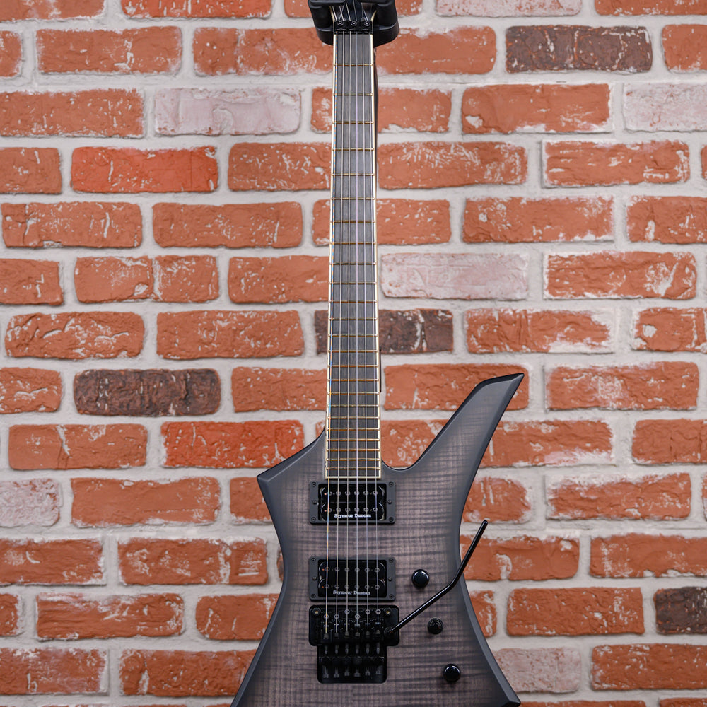 
                      
                        Jackson USA Custom Shop Kelly  KE2 Flame Maple Top Matte Satin Trans Black Burst W/Matching Reverse Headstock 2024 w/OHSC (B-Stock)
                      
                    