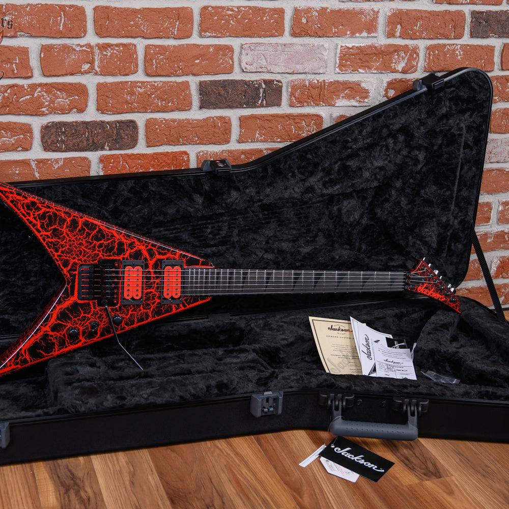 Jackson USA Custom Shop KV 2H FRU King V Red Crackle 2025 w/OHSC