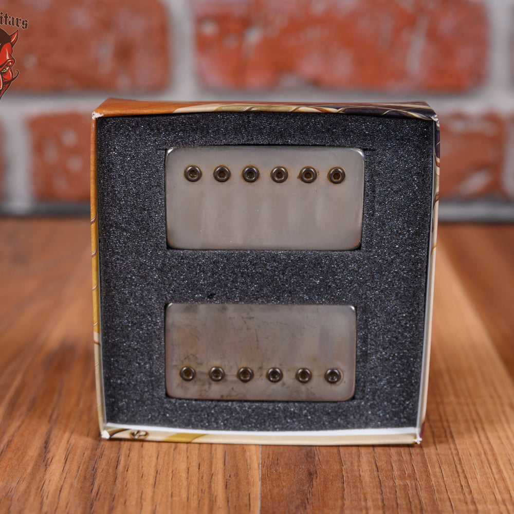 Bare Knuckle Cold Sweat Humbucker Set Aged Nickel Covers Aged Nickel Bolts 53mm Trem Spacing