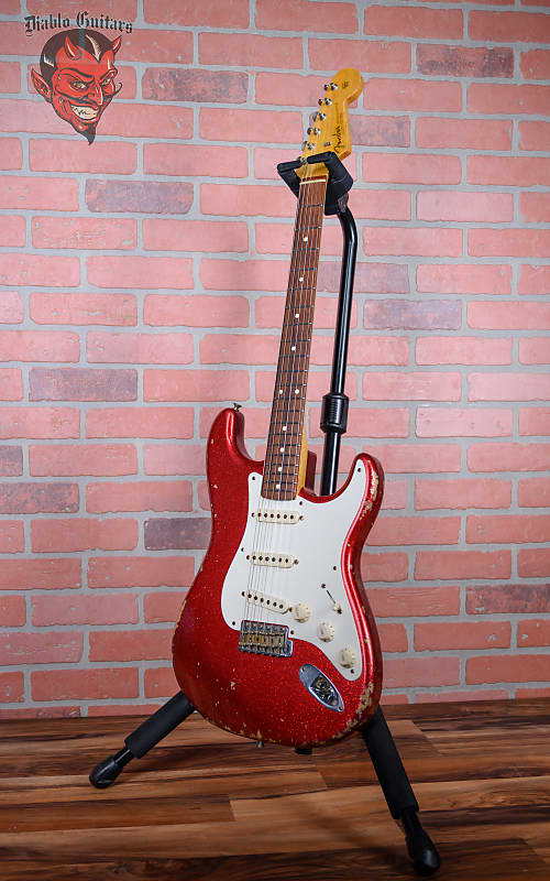 Fender Custom Shop West L.A. Music 40th Anniversary Stratocaster Red Sparkle Relic 2008 w/OHSC