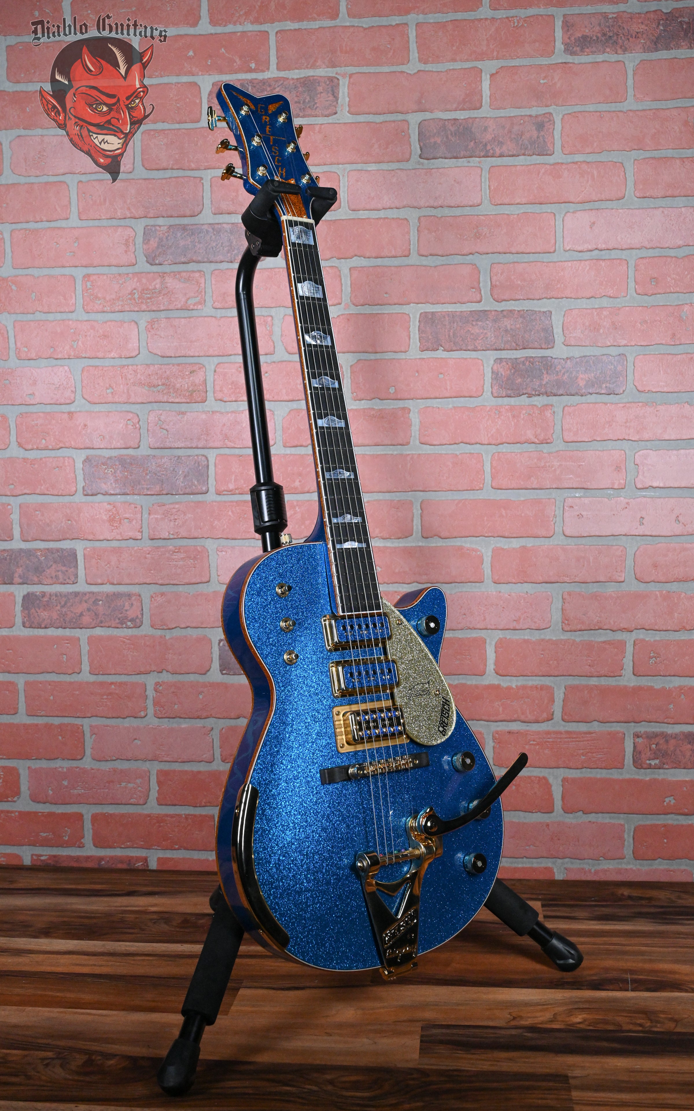 Gretsch USA Custom Shop G6134-CS ‘59 Penguin Master Built by Chad  Henrichsen Blue Sparkle NOS 2024 w/OHSC