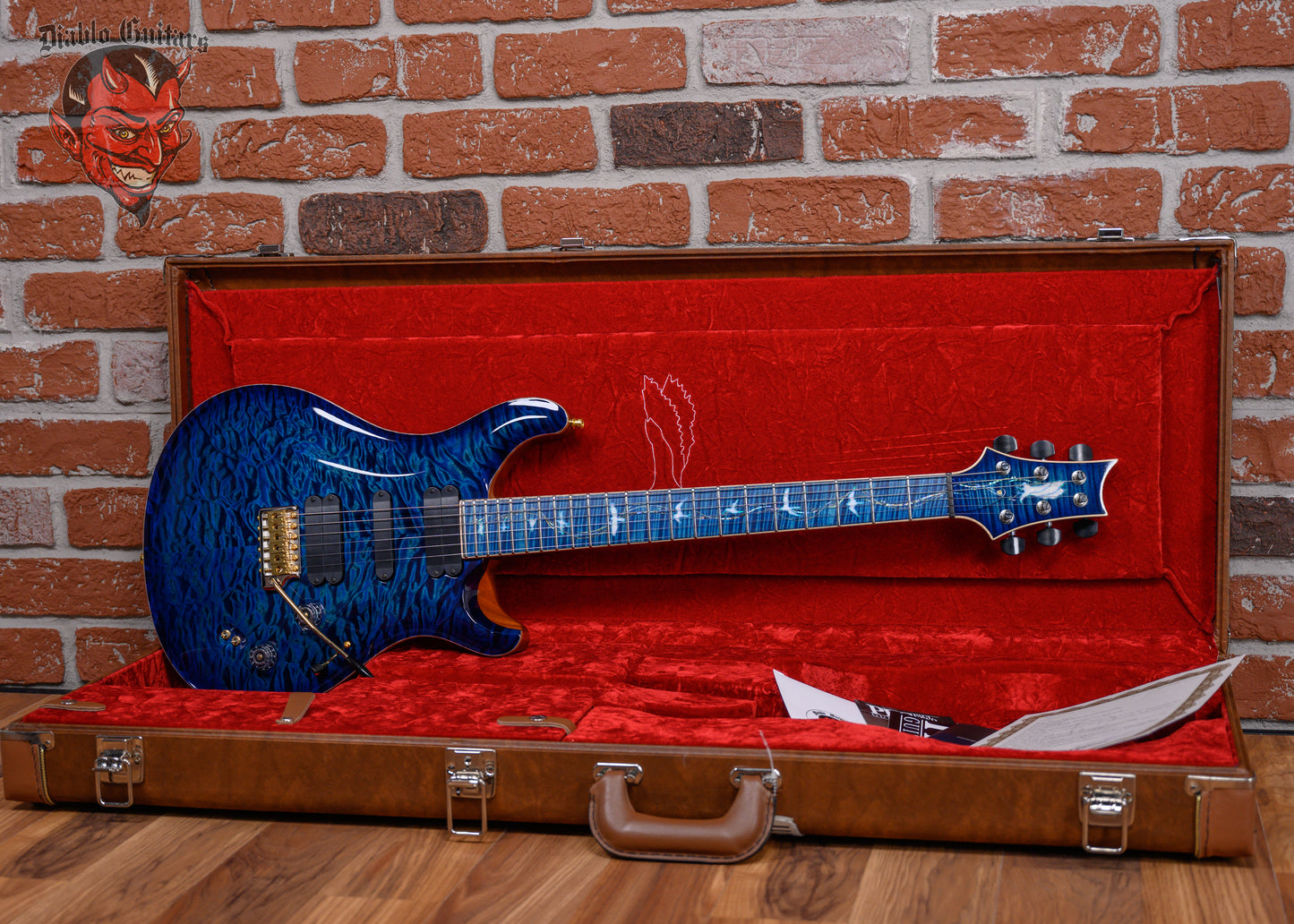 PRS Private Stock #10196 509 Quilt Maple Top Aquamarine Smoke Burst 2023 w/OHSC