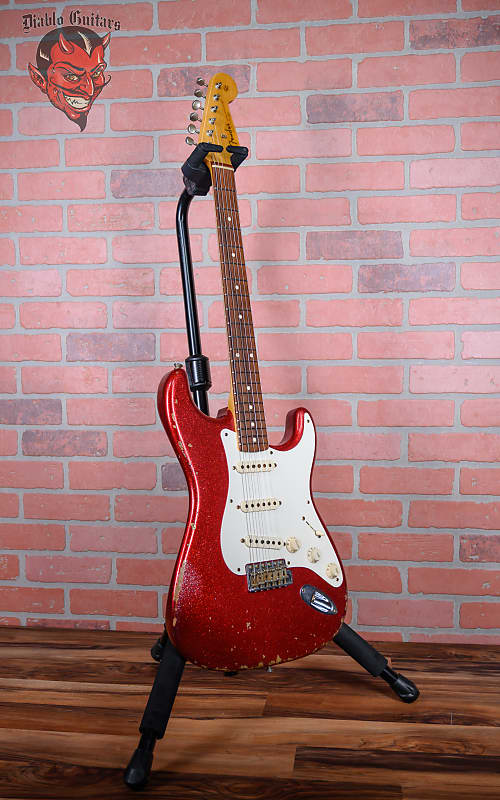 Fender Custom Shop West L.A. Music 40th Anniversary Stratocaster Red Sparkle Relic 2008 w/OHSC