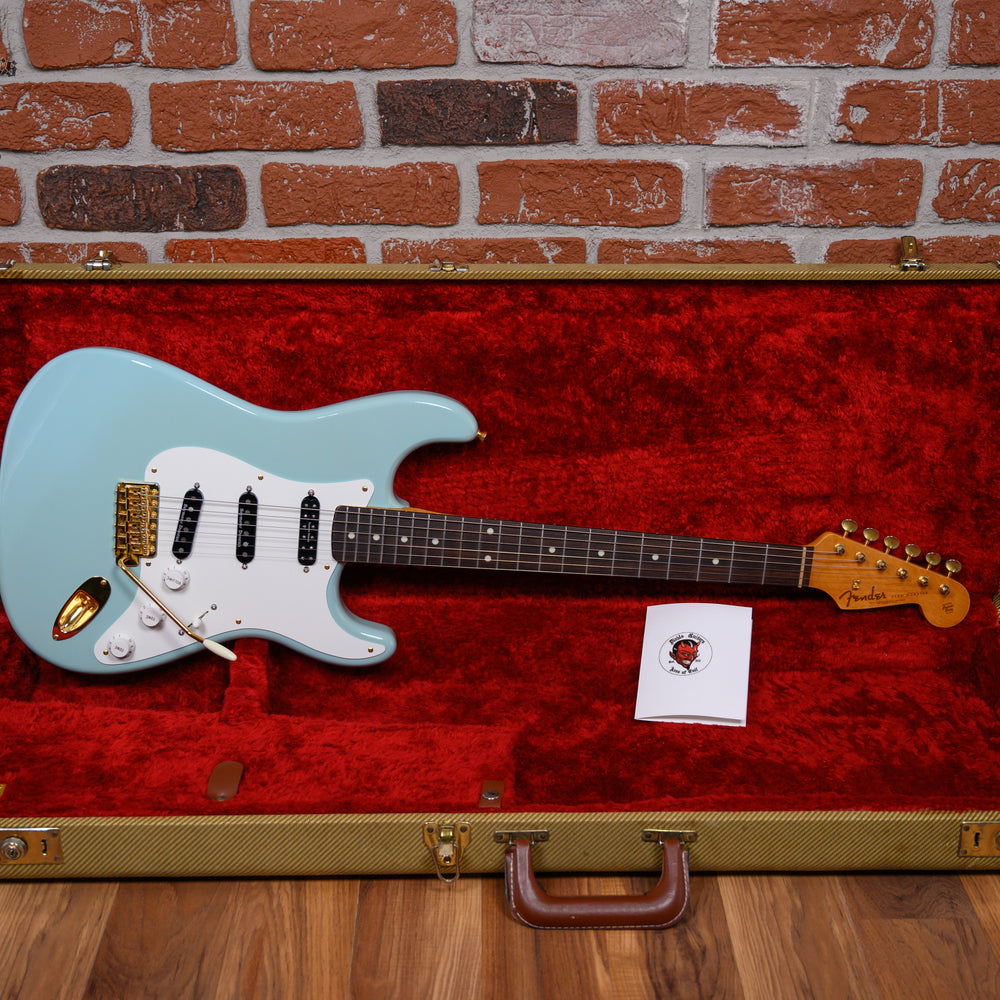 Fender/Allparts Partscaster/Stratocaster Daphne Blue 2023 w/Hard Shell Case