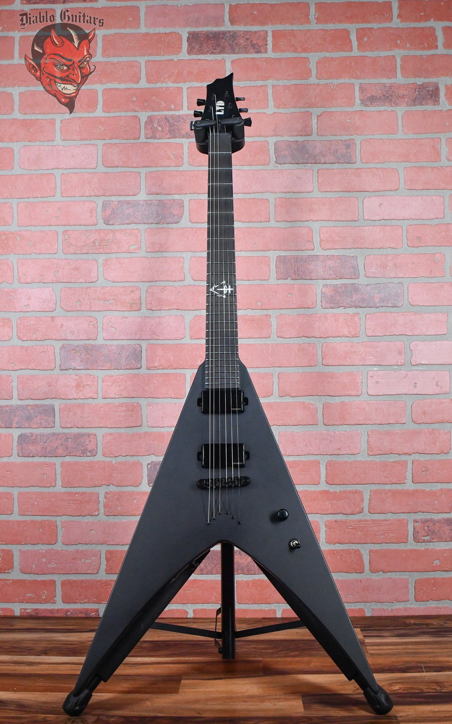 ESP LTD HEX-6 Nergal Signature Black Satin 2024 w/OHSC (B-stock)