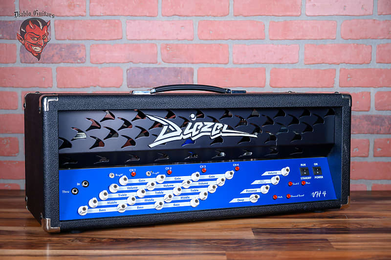 Diezel VH4 4-Channel 100-Watt Guitar Head 2011 Blue Panel Black Tolex Blueface Reissue - Adam Jones