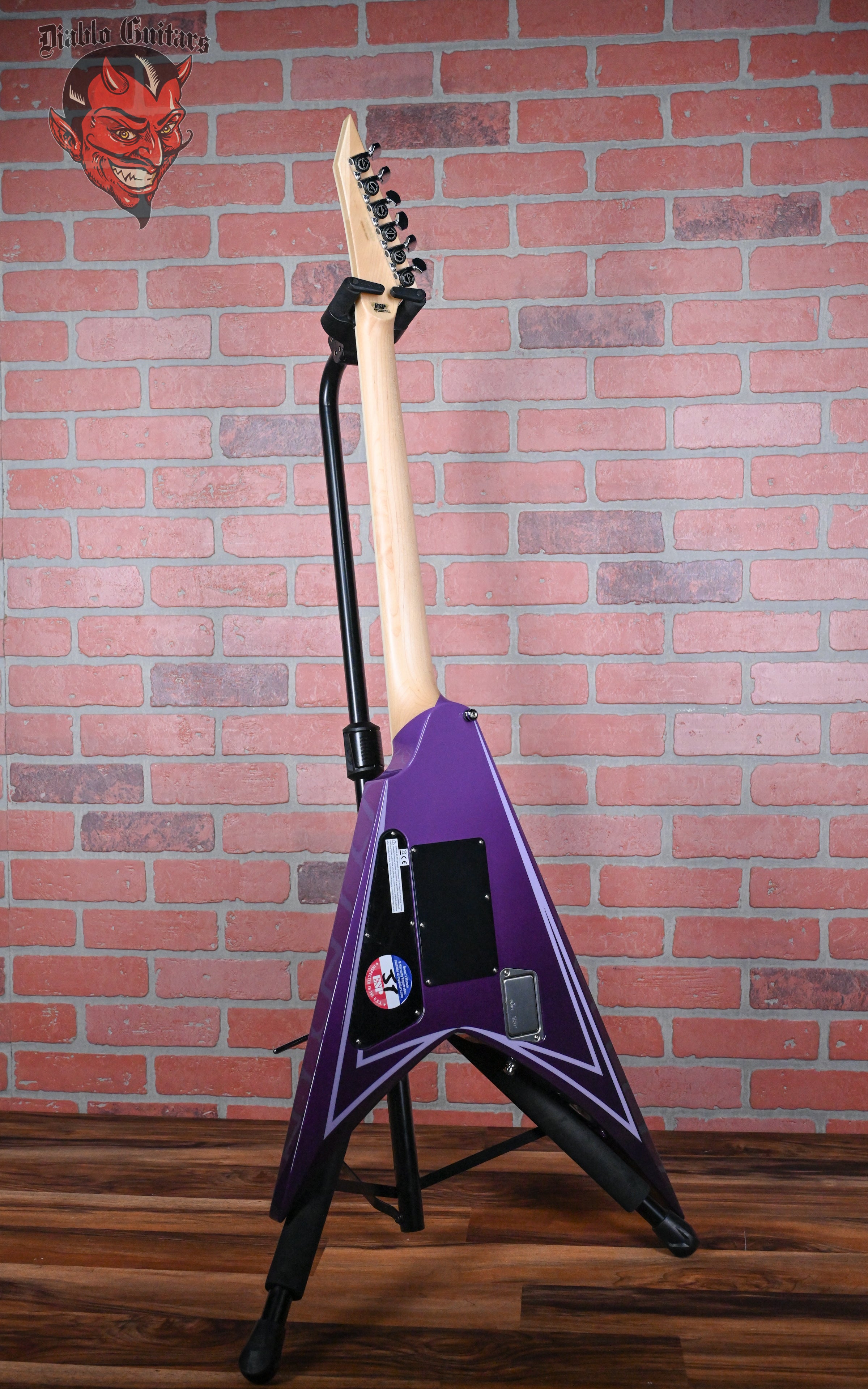 ESP Alexi Laiho Signature Hexed Purple Fade with Pinstripes 2023 w/OHSC