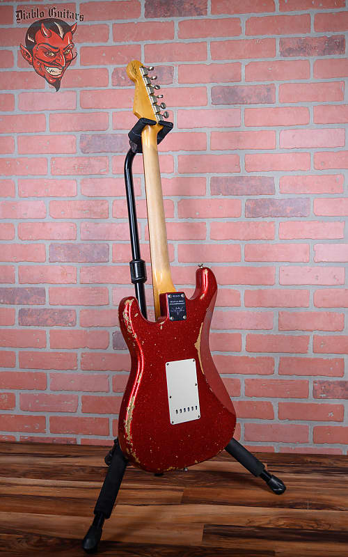 Fender Custom Shop West L.A. Music 40th Anniversary Stratocaster Red Sparkle Relic 2008 w/OHSC