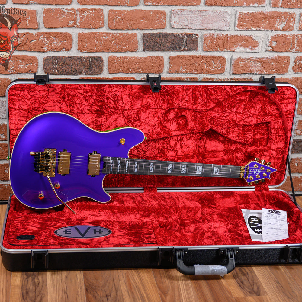 EVH USA Custom Shop Special Edition Wolfgang 2-Tone Purple Metallic with Slime Green Back 2025 w/OHSC