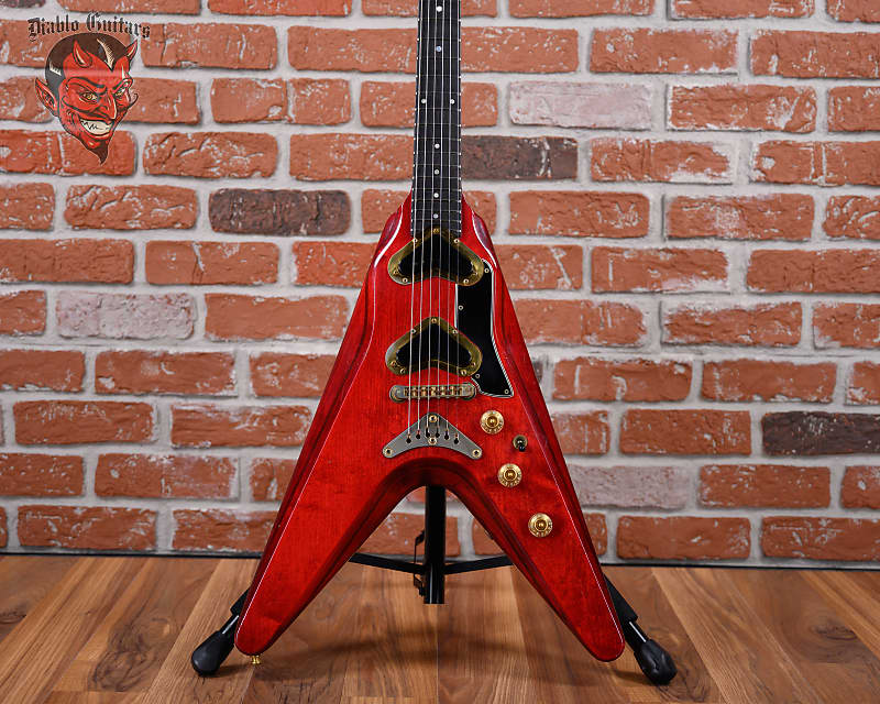 Gibson Flying V2 Cherry 1980 w/OHSC (Signed by Paul Masvidal)