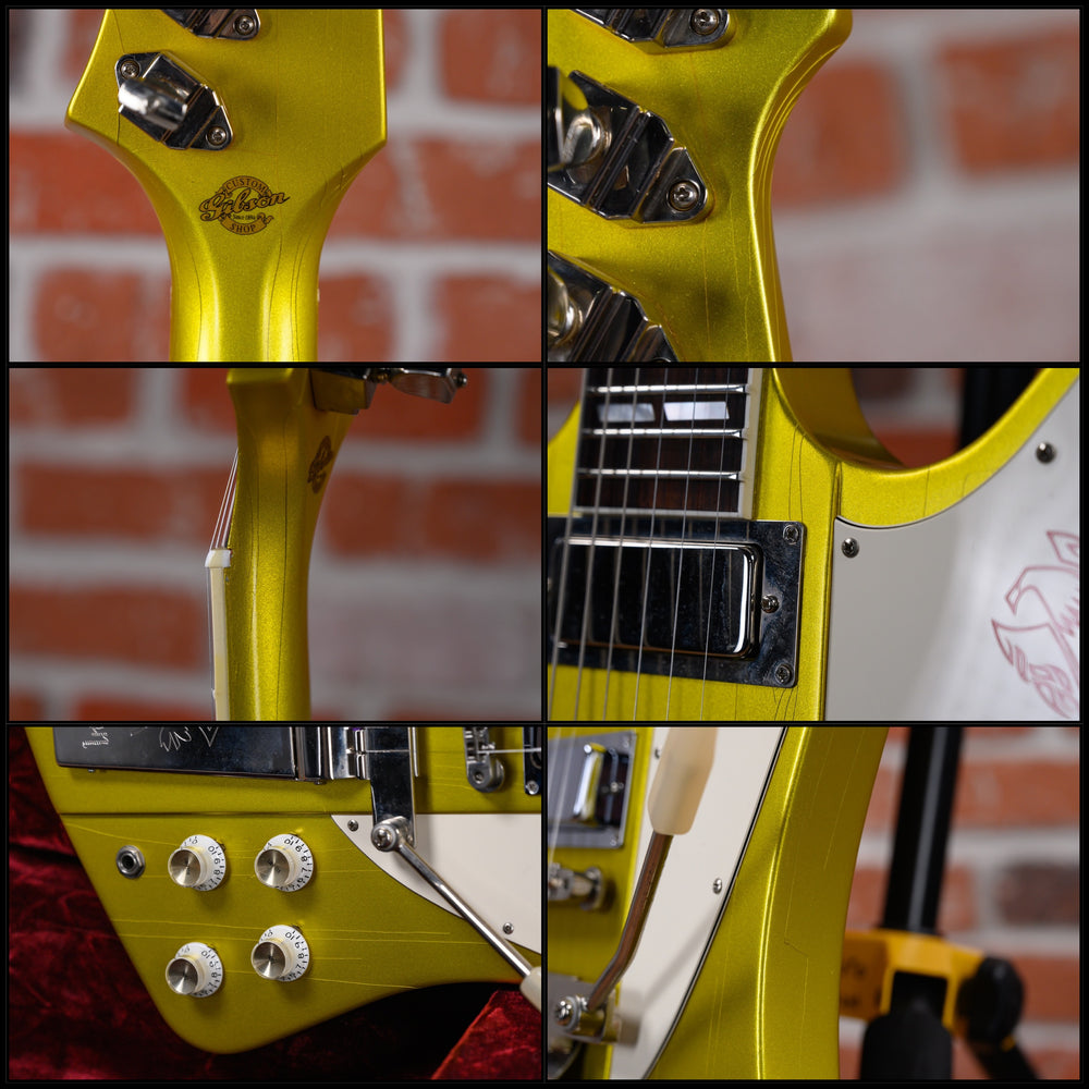 
                      
                        Gibson Custom Art & Historic Reverse Firebird HSF-5 Maestro Lime Green Metallic 2001 w/OHSC
                      
                    