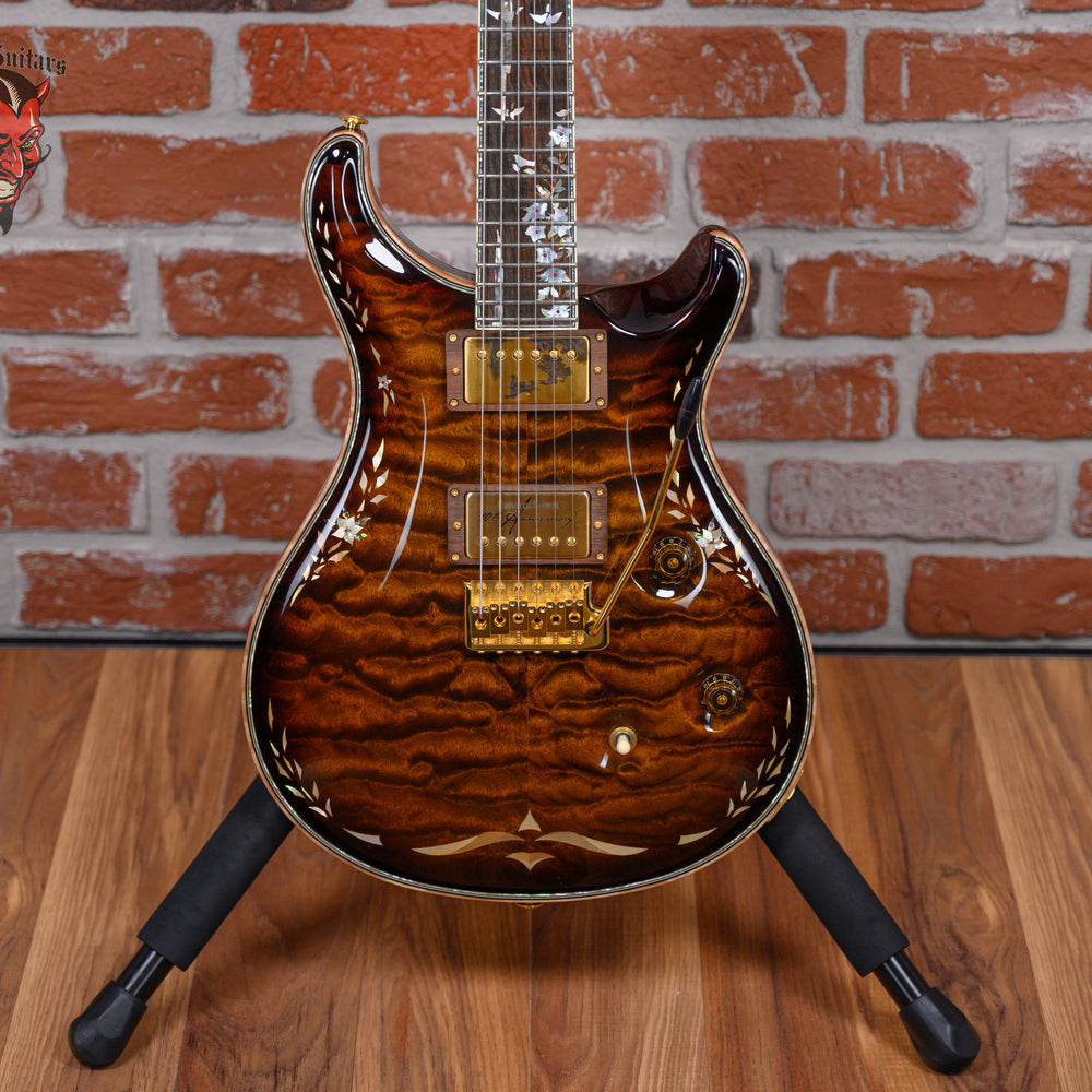 PRS Private Stock #1320 10th Anniversary Quilted Maple Top Amber Tiger Eye Burst with Brazilian Rosewood 2006 w/OHSC