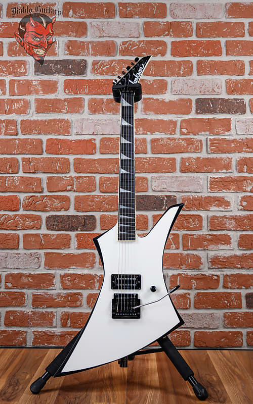 
                      
                        Jackson USA Custom Shop Kelly Snow White with Black Bevels 1986 w/OHSC
                      
                    