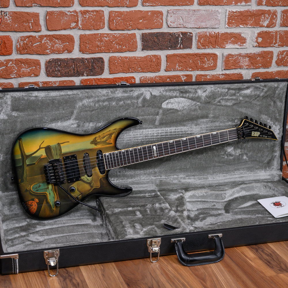 ESP The Mirage Custom Salvador Dali Graphic 1988 w/Hardshell Case
