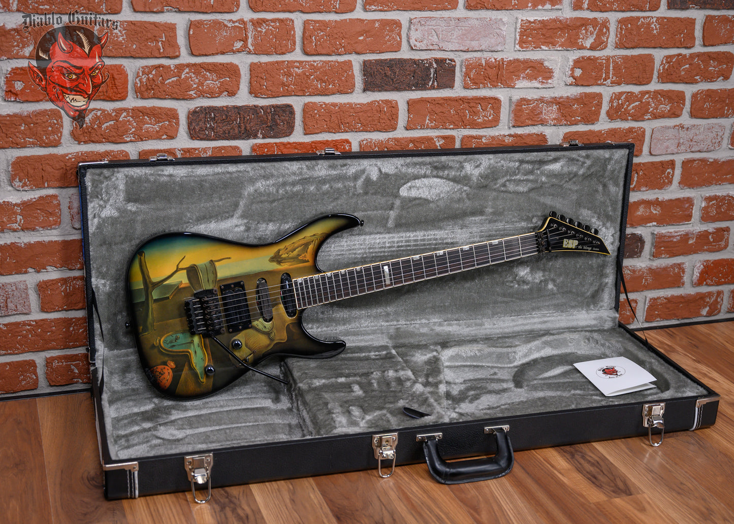 ESP The Mirage Custom Salvador Dali Graphic 1988 w/Hardshell Case