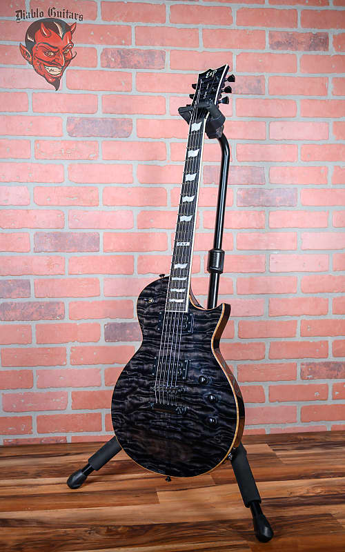 
                      
                        ESP Kiso Custom Shop Eclipse Quilted Maple Top See-Thru Black 2009 w/OHSC
                      
                    