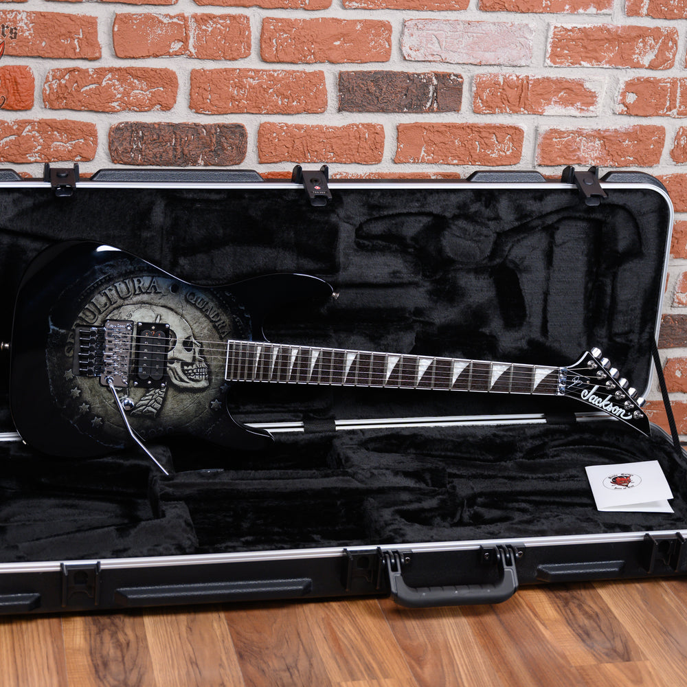 Jackson Pro Series Andreas Kisser Signature Quadra Graphic 2023 w/Jackson TSA Hardshell Case