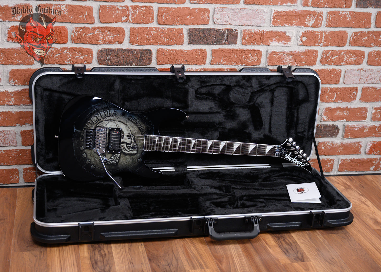 Jackson Pro Series Andreas Kisser Signature Quadra Graphic 2023 w/Jackson TSA Hardshell Case