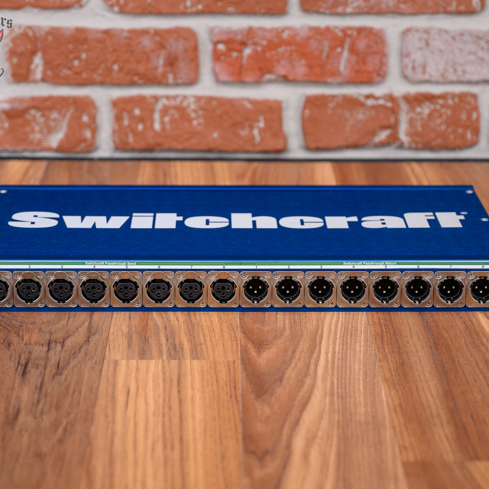 Switchcraft PT8FX8MX2DB25 XLR Audio Passthrough with 8 Female/8 Male XLR Connectors and DB-25 Connectors