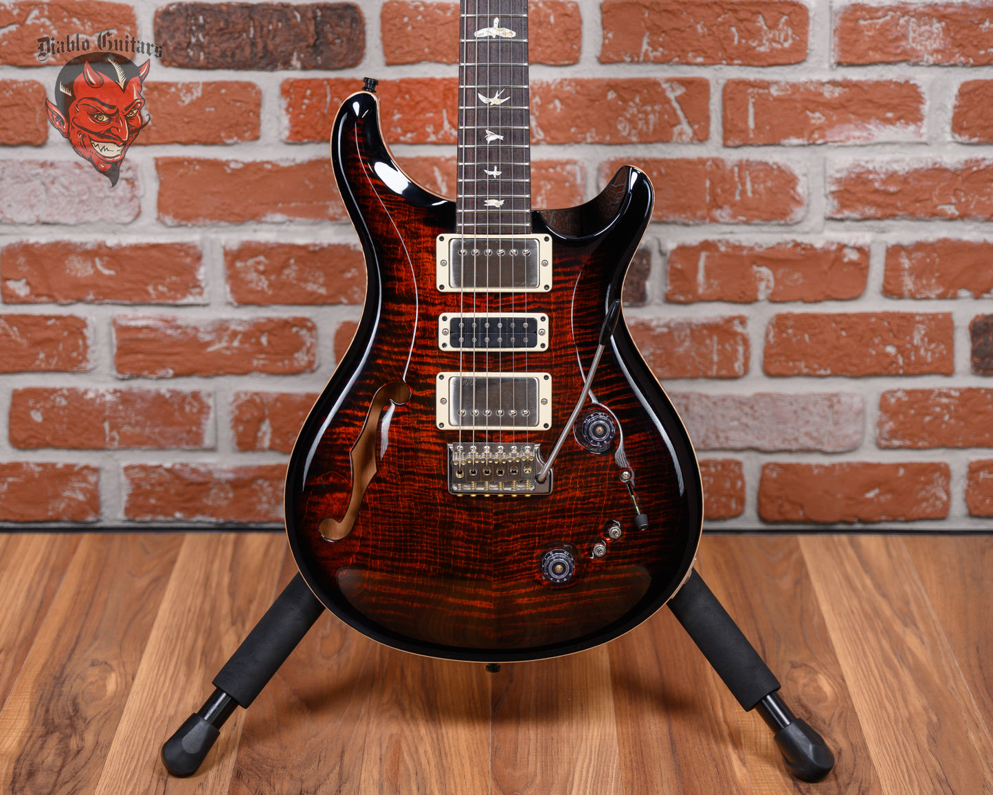 PRS Special Semi-Hollow Flamed Maple Top Black Cherry Burst 2022 w/OHSC