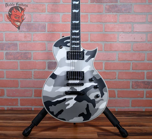 ESP Custom Shop Eclipse Full Thickness Satin Urban Camo 2024 w/OHSC