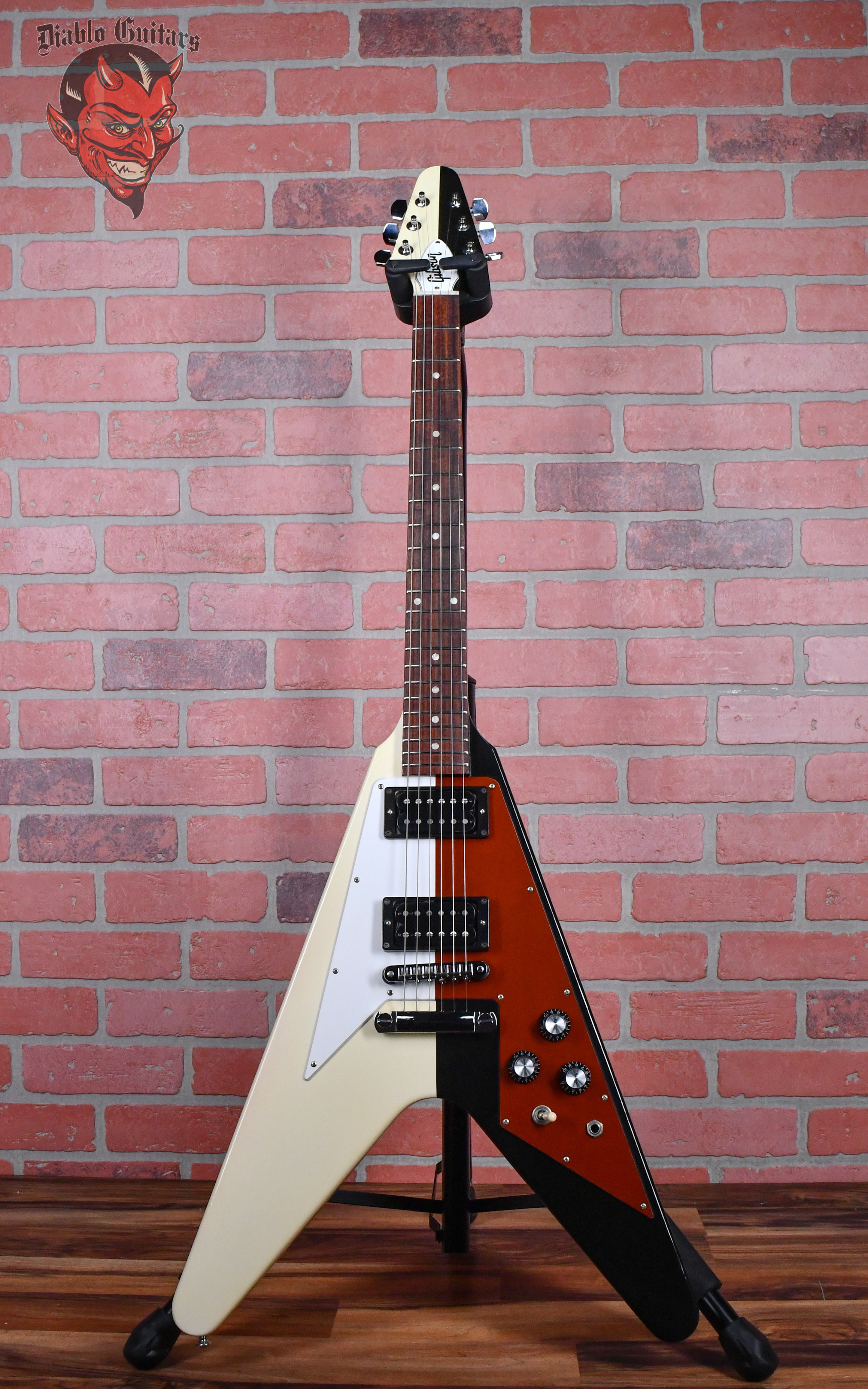 Gibson Rudolf Schenker Flying V Ebony/Classic White 2013 w/OHSC