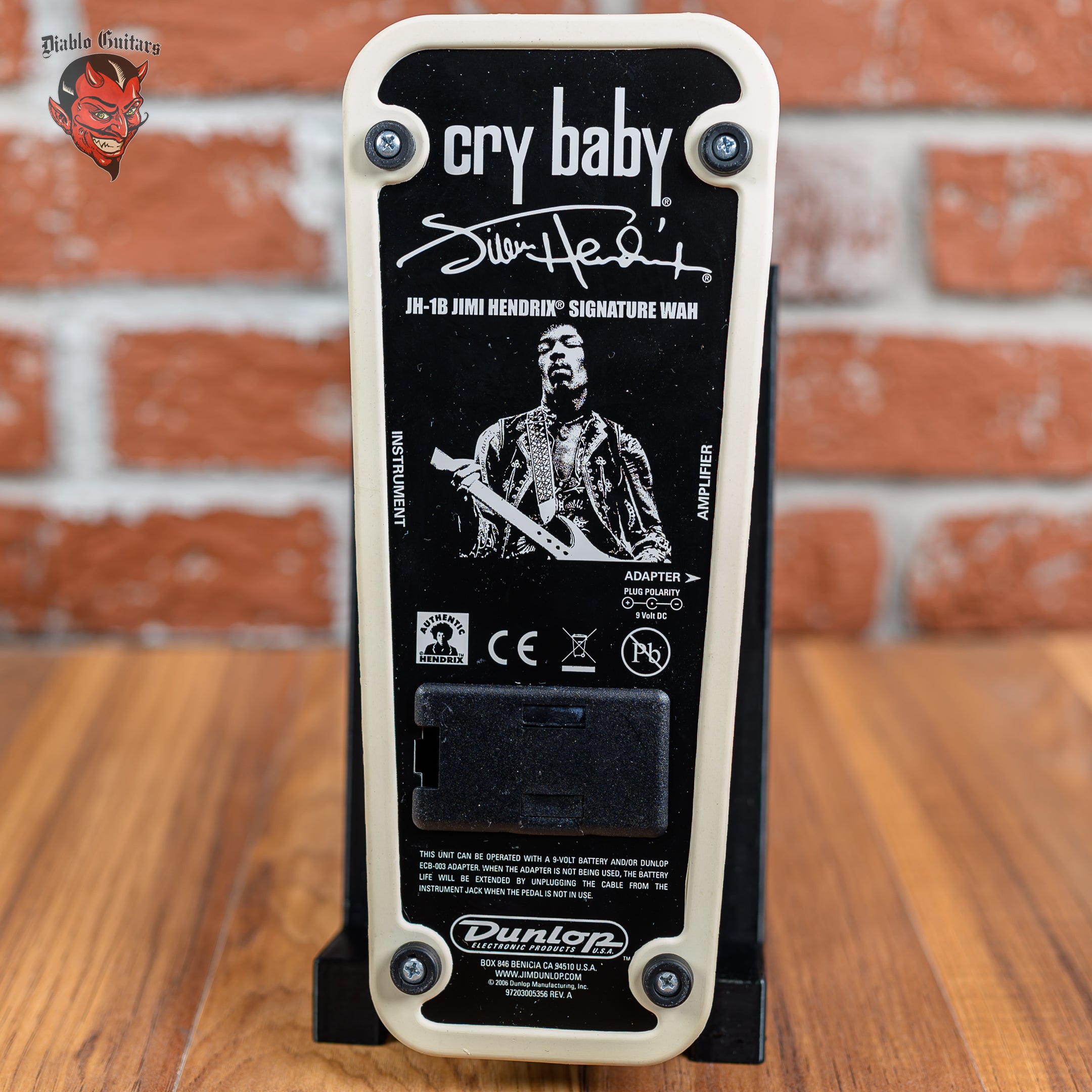 Dunlop JH-1B Jimi Hendrix Signature Cry Baby Wah Black