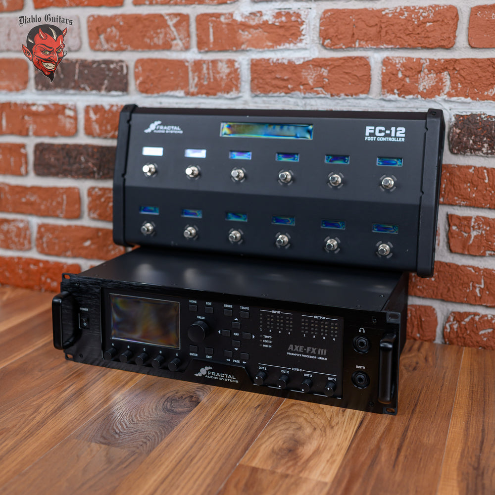 Fractal Audio Axe-FX III Mark II Turbo Preamp / Processor with FC-12 Controller 2024 Black