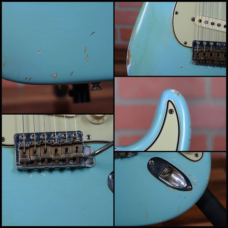 
                      
                        Fender Vintage L Series Stratocaster in Daphne Blue 1964 w/OHSC (Refin/Refret)
                      
                    