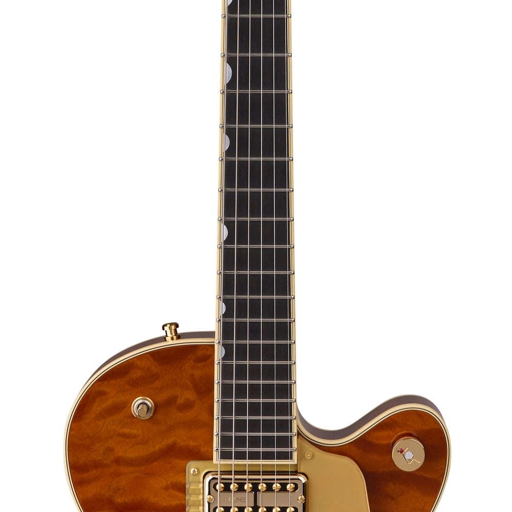 
                      
                        Gretsch Limited Edition Falcon Pro Center Block Jr. with Bigsby Quilted Maple Top in Roundup Orange 2025 w/OHSC
                      
                    