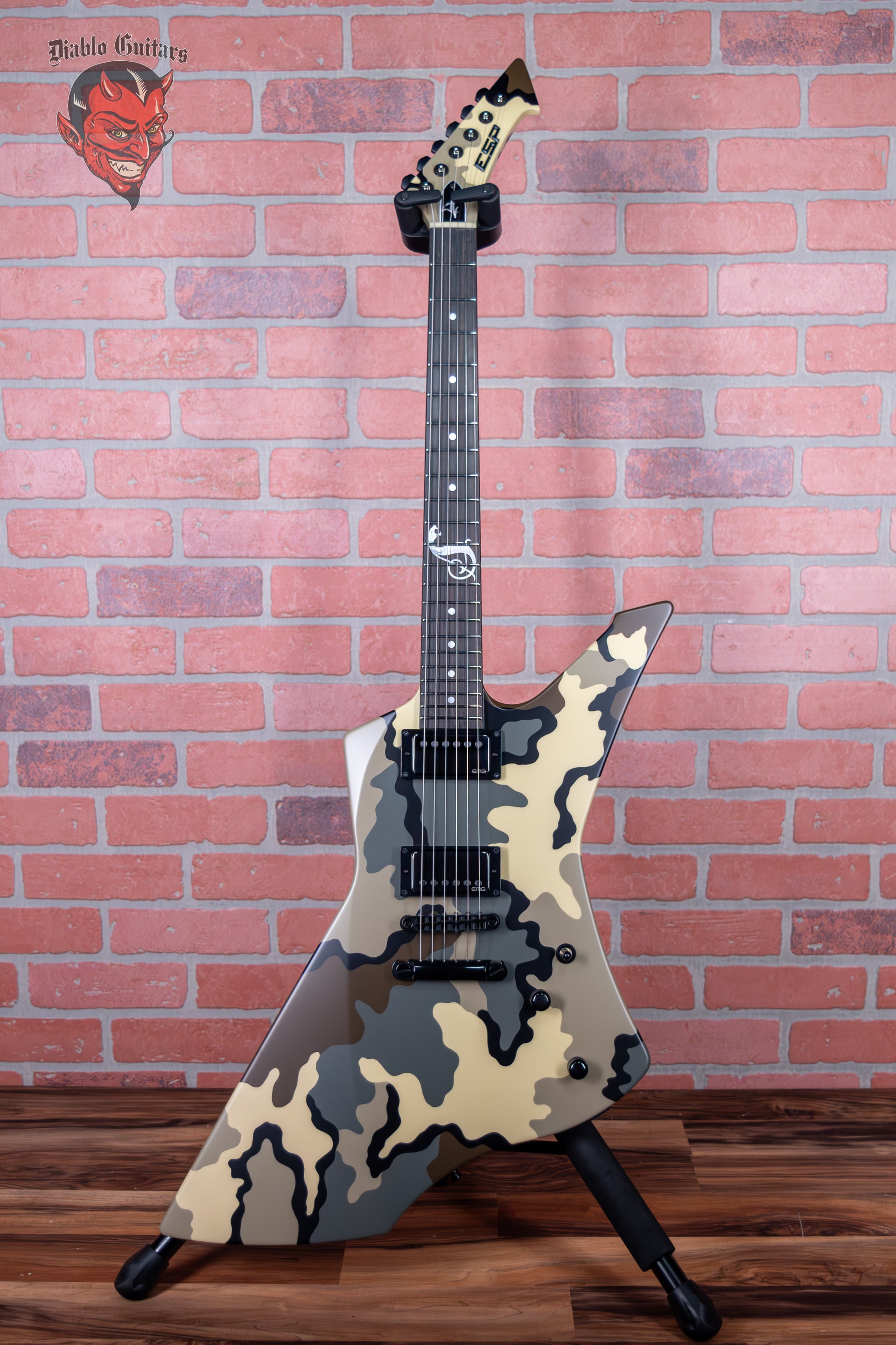 ESP Original Series Custom Shop James Hetfield of Metallica Signature Snakebyte Kuiu Camo Satin 2023