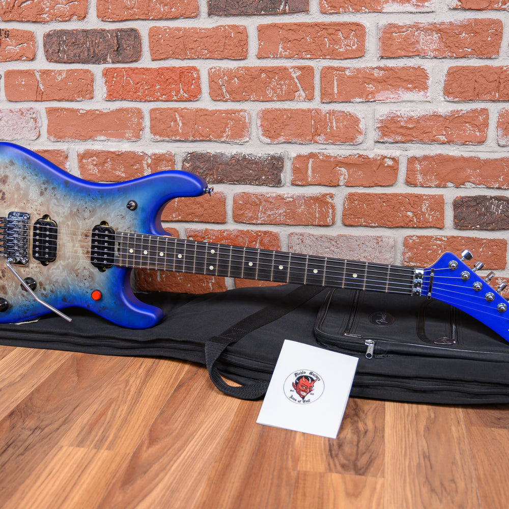 EVH 5150 Deluxe Poplar Burl Aqua Burst 2023 w/Gigbag