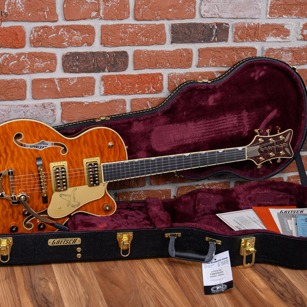 Gretsch Limited Edition Falcon Pro Center Block Jr. with Bigsby Quilted Maple Top in Roundup Orange 2025 w/OHSC