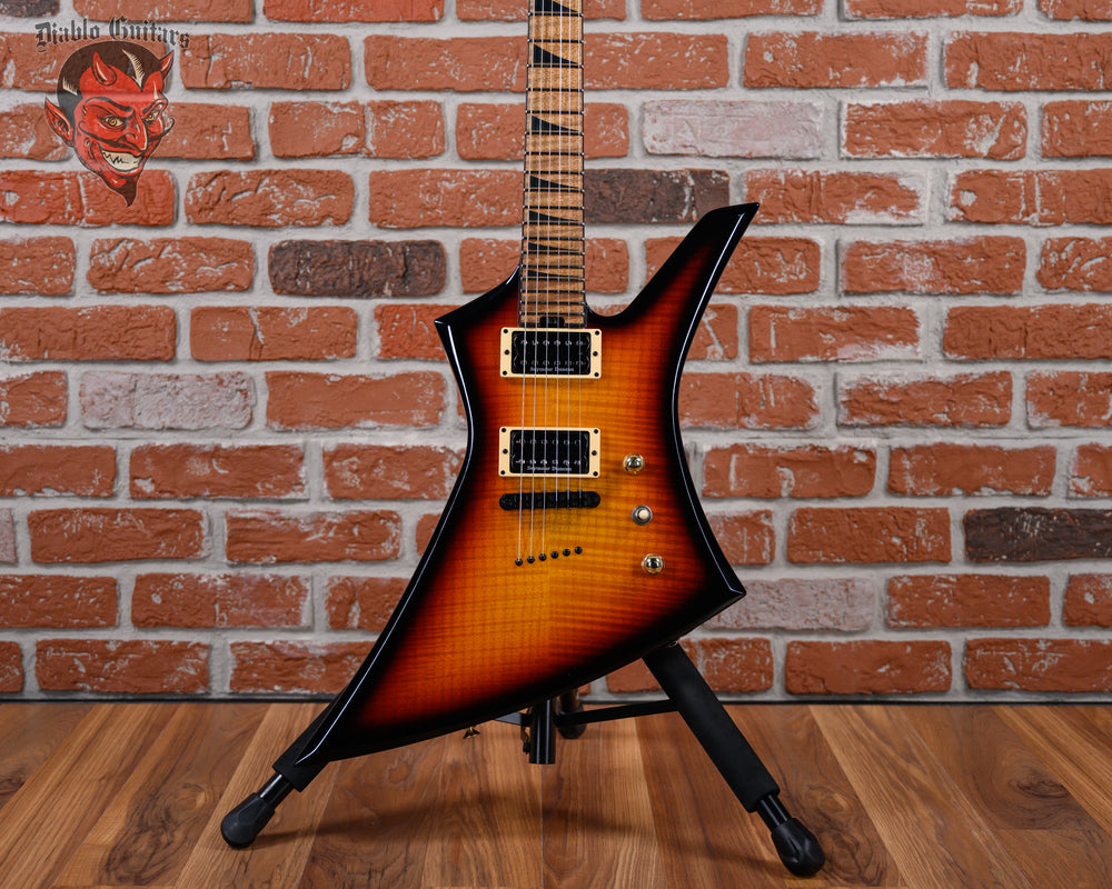 Jackson USA Custom Shop Limited Edition KE2H Roasted TOM Kelly Flame Maple Top in 3-Tone Sunburst 2025 w/OHSC